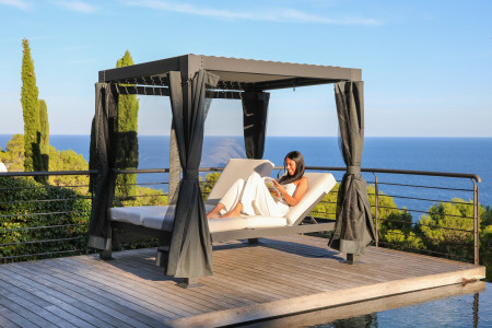 LIT DOUBLE DE JARDIN FUSAIN