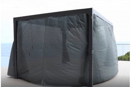 LOT DE RIDEAUX  TONNELLE  MURALE BIOCLIMATIQUE 4X3