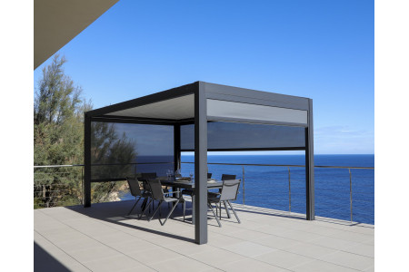 TONNELLE MOTORISEE 5X3 - CHARME PLUS - ÉNERGIE SOLAIRE